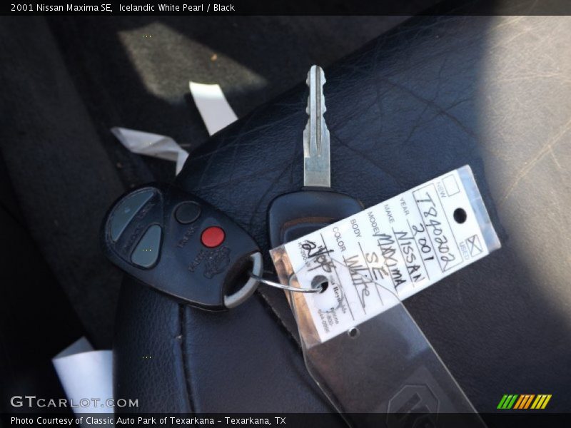 Icelandic White Pearl / Black 2001 Nissan Maxima SE