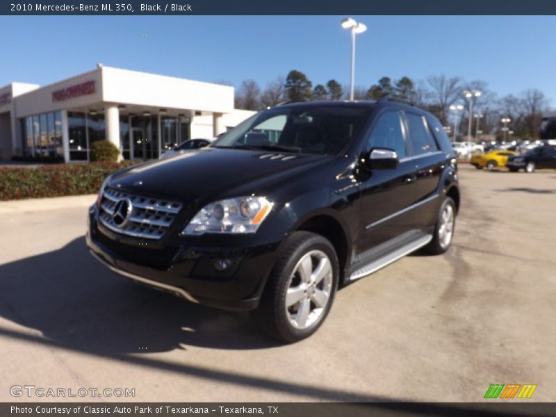 Black / Black 2010 Mercedes-Benz ML 350