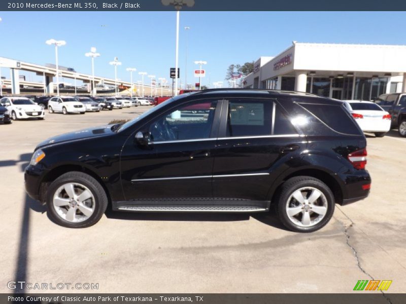 Black / Black 2010 Mercedes-Benz ML 350