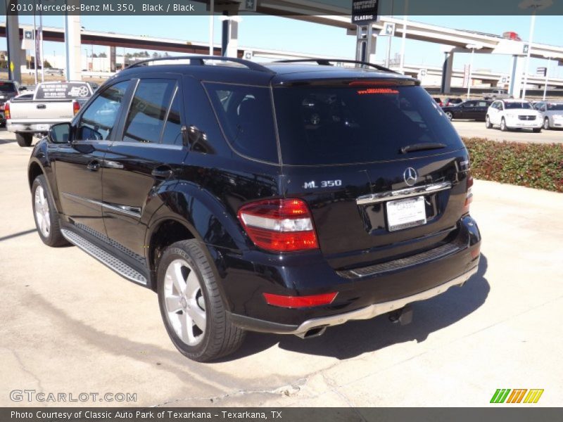 Black / Black 2010 Mercedes-Benz ML 350