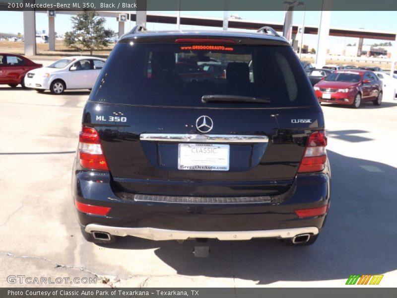Black / Black 2010 Mercedes-Benz ML 350