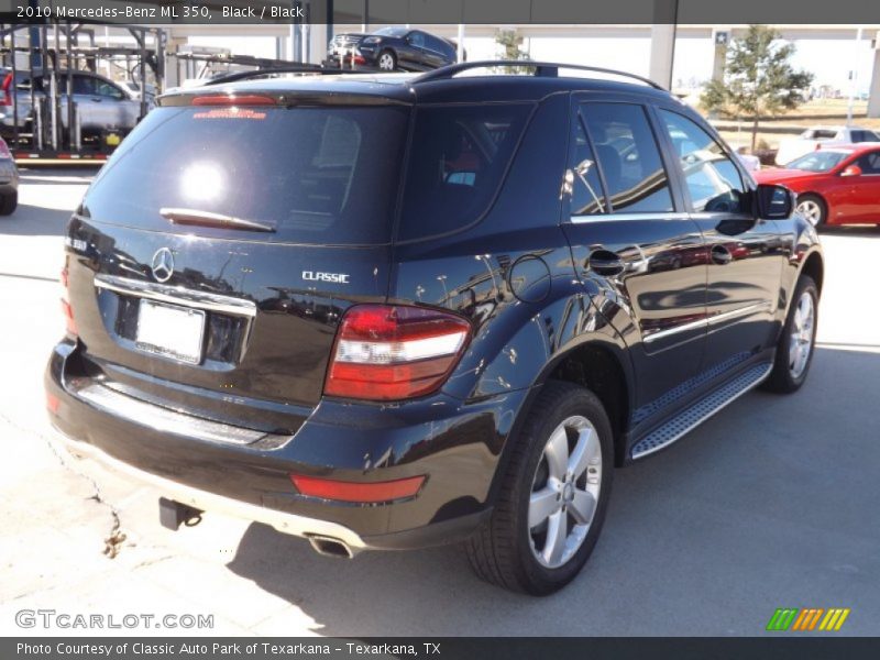 Black / Black 2010 Mercedes-Benz ML 350