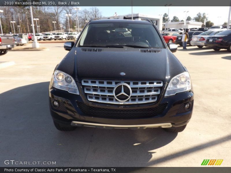 Black / Black 2010 Mercedes-Benz ML 350