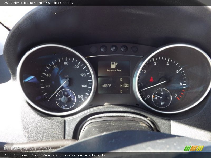 Black / Black 2010 Mercedes-Benz ML 350