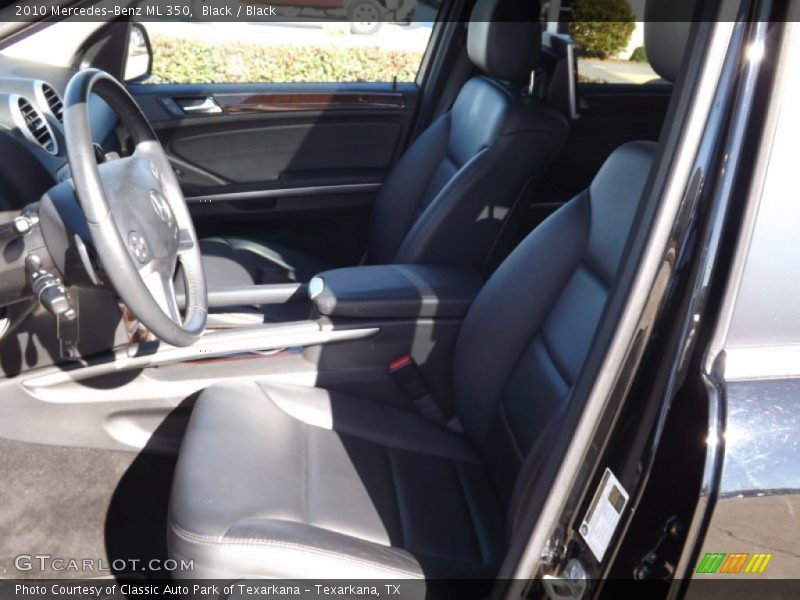 Black / Black 2010 Mercedes-Benz ML 350