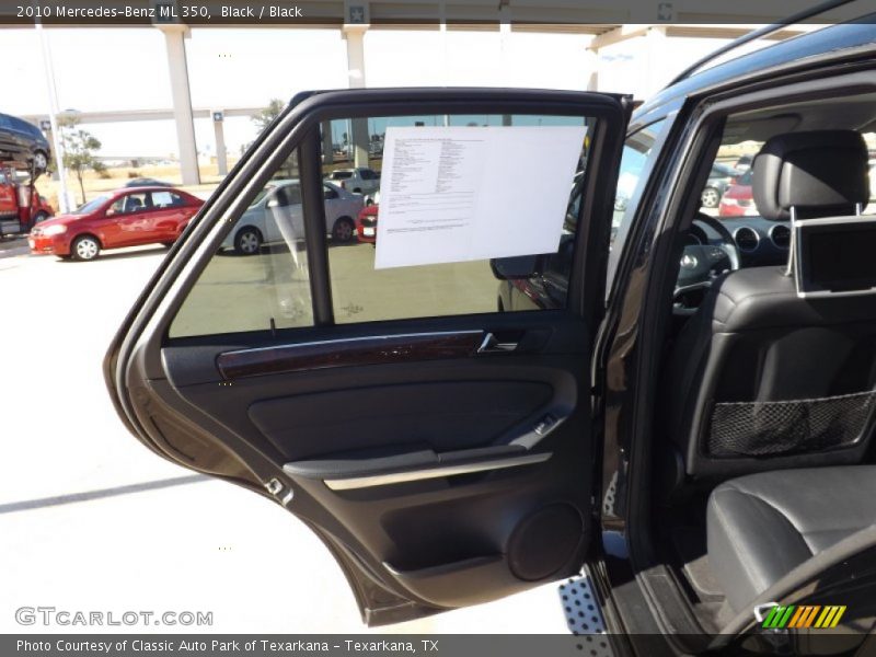 Black / Black 2010 Mercedes-Benz ML 350