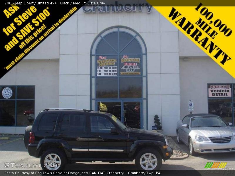 Black / Medium Slate Gray 2006 Jeep Liberty Limited 4x4