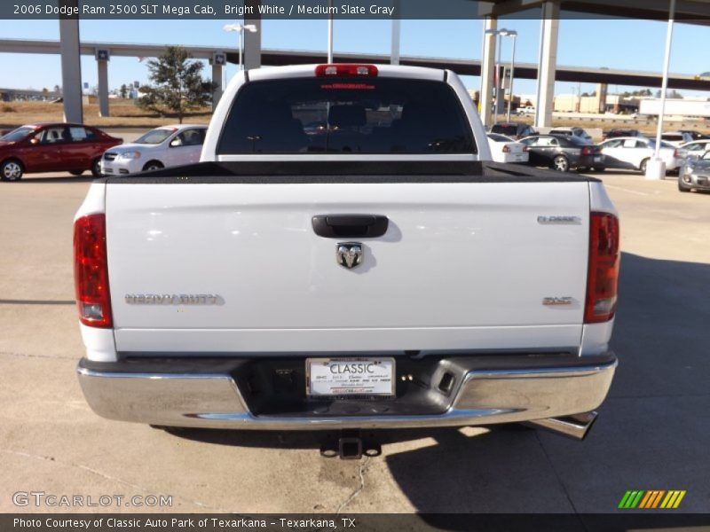 Bright White / Medium Slate Gray 2006 Dodge Ram 2500 SLT Mega Cab