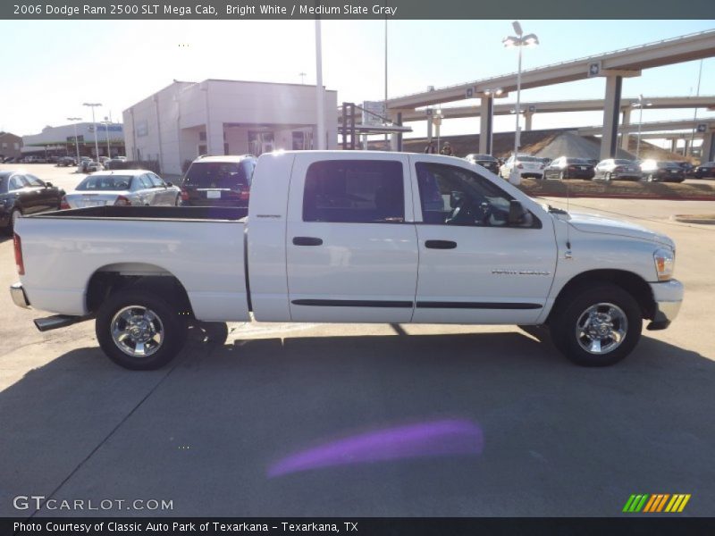 Bright White / Medium Slate Gray 2006 Dodge Ram 2500 SLT Mega Cab