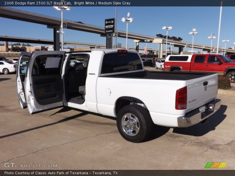 Bright White / Medium Slate Gray 2006 Dodge Ram 2500 SLT Mega Cab