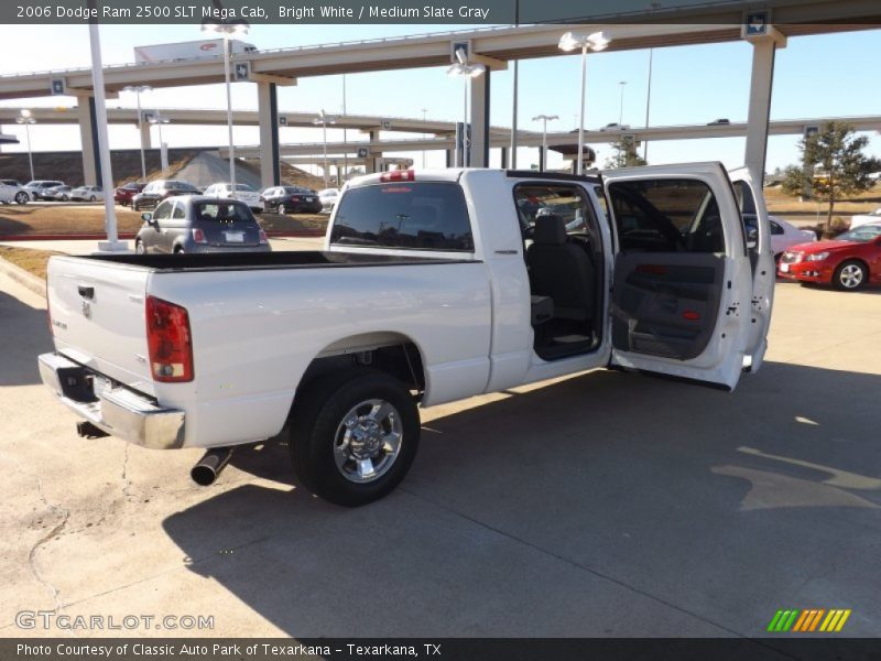 Bright White / Medium Slate Gray 2006 Dodge Ram 2500 SLT Mega Cab