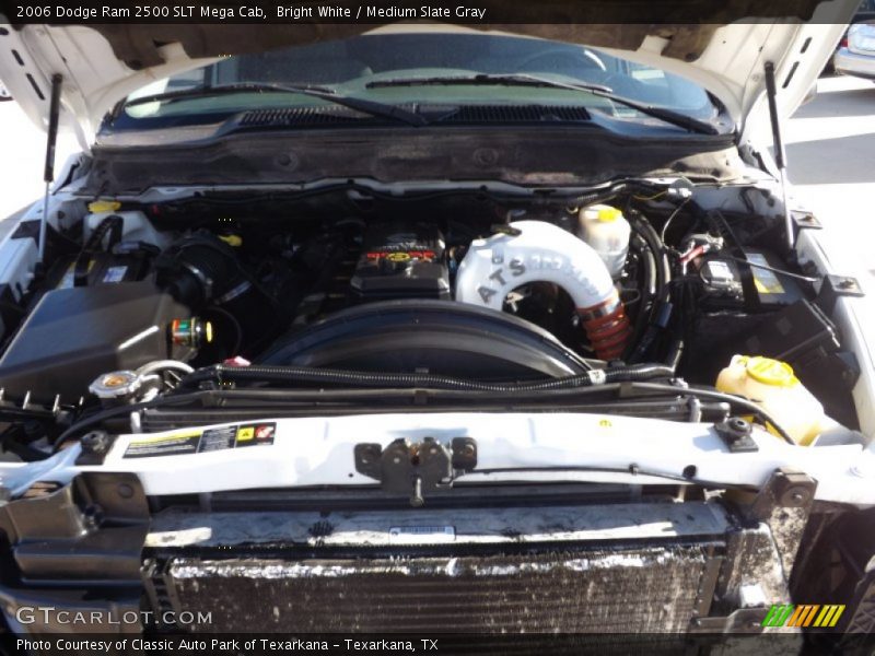Bright White / Medium Slate Gray 2006 Dodge Ram 2500 SLT Mega Cab