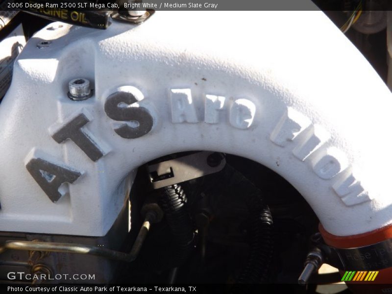 Bright White / Medium Slate Gray 2006 Dodge Ram 2500 SLT Mega Cab