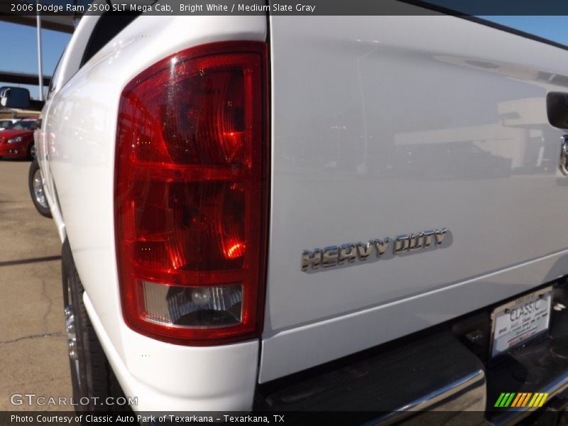 Bright White / Medium Slate Gray 2006 Dodge Ram 2500 SLT Mega Cab