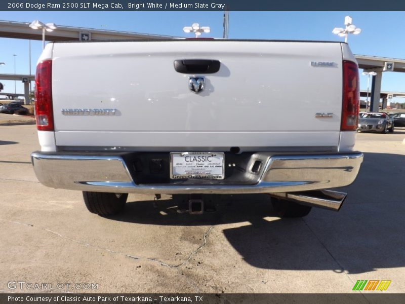 Bright White / Medium Slate Gray 2006 Dodge Ram 2500 SLT Mega Cab