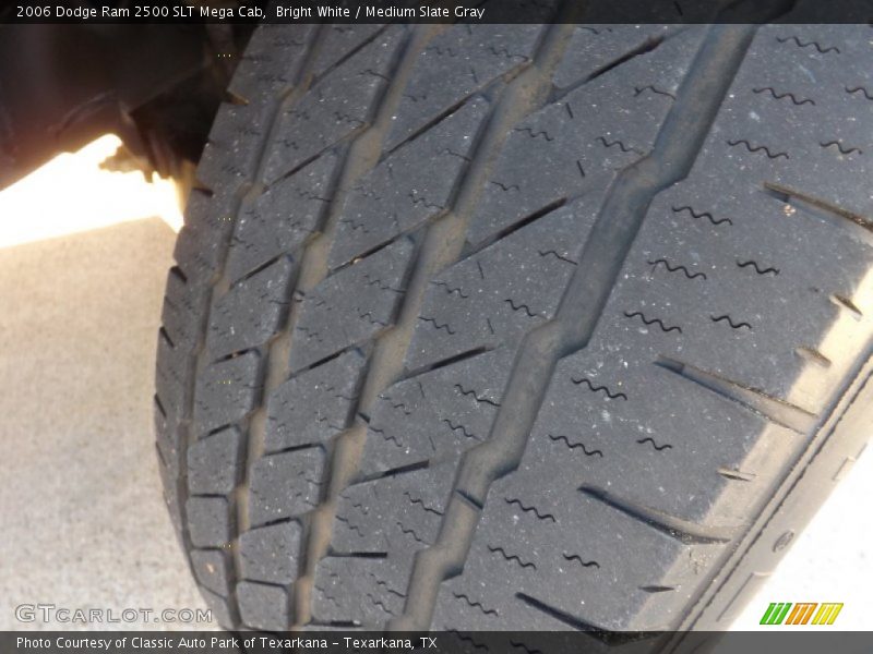 Bright White / Medium Slate Gray 2006 Dodge Ram 2500 SLT Mega Cab