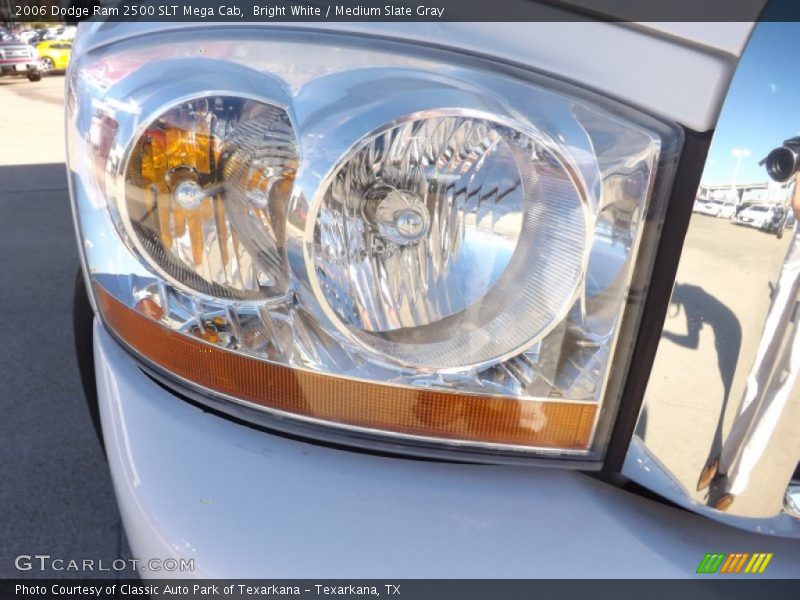 Bright White / Medium Slate Gray 2006 Dodge Ram 2500 SLT Mega Cab