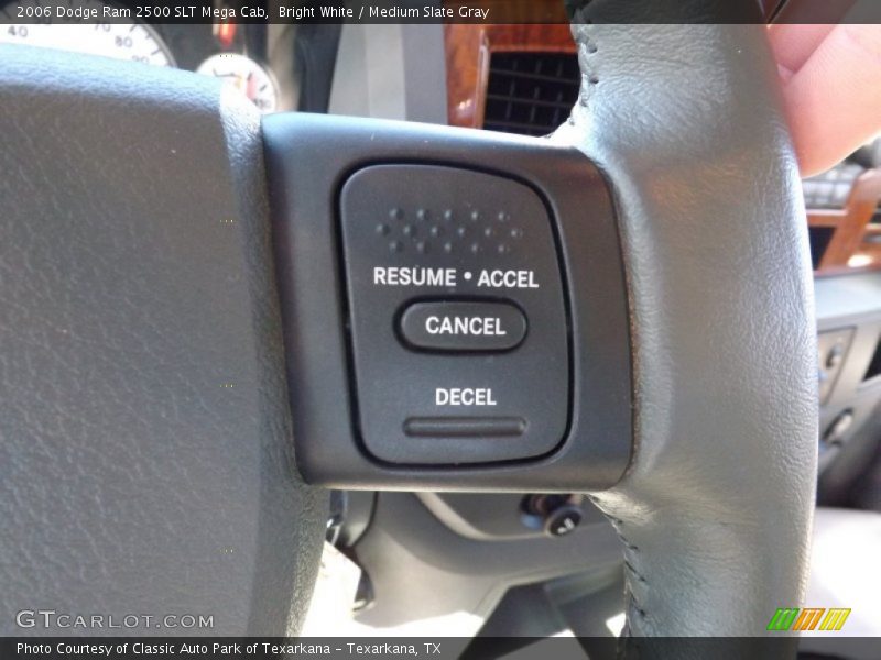 Bright White / Medium Slate Gray 2006 Dodge Ram 2500 SLT Mega Cab