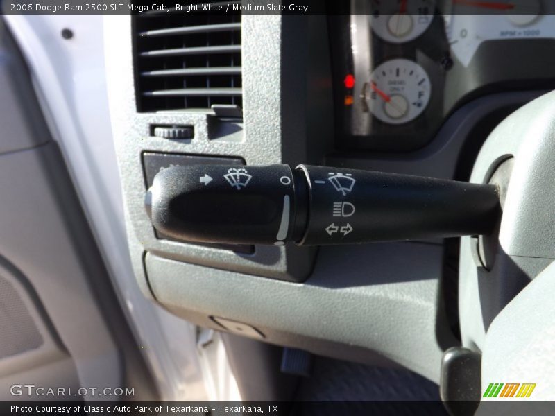 Bright White / Medium Slate Gray 2006 Dodge Ram 2500 SLT Mega Cab