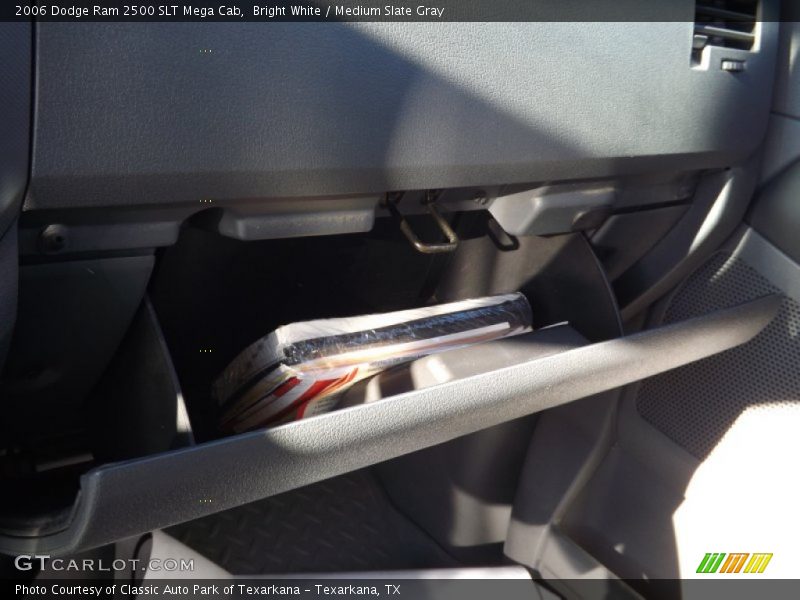Bright White / Medium Slate Gray 2006 Dodge Ram 2500 SLT Mega Cab