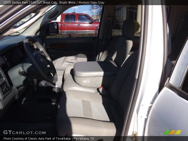 Bright White / Medium Slate Gray 2006 Dodge Ram 2500 SLT Mega Cab