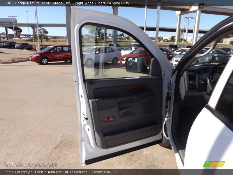Bright White / Medium Slate Gray 2006 Dodge Ram 2500 SLT Mega Cab