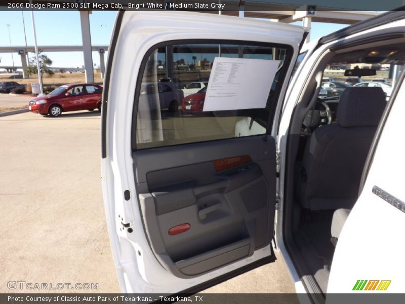 Bright White / Medium Slate Gray 2006 Dodge Ram 2500 SLT Mega Cab