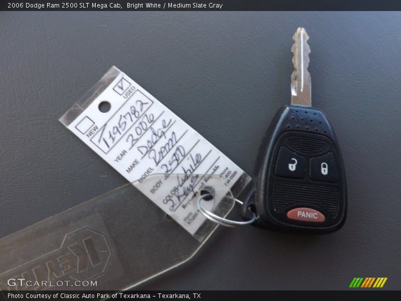 Bright White / Medium Slate Gray 2006 Dodge Ram 2500 SLT Mega Cab