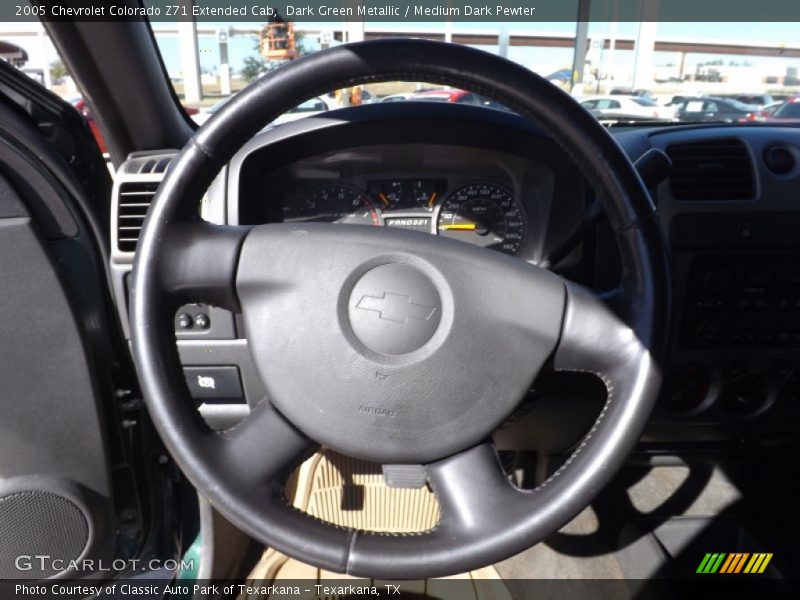 Dark Green Metallic / Medium Dark Pewter 2005 Chevrolet Colorado Z71 Extended Cab