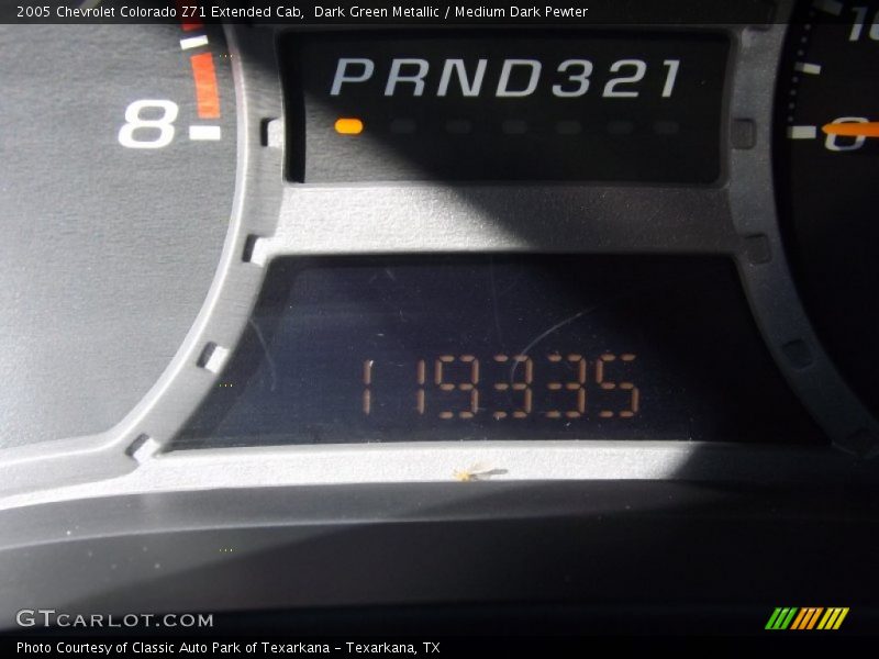 Dark Green Metallic / Medium Dark Pewter 2005 Chevrolet Colorado Z71 Extended Cab