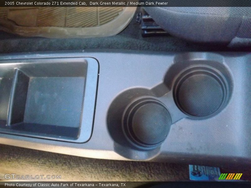 Dark Green Metallic / Medium Dark Pewter 2005 Chevrolet Colorado Z71 Extended Cab