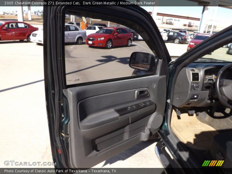Dark Green Metallic / Medium Dark Pewter 2005 Chevrolet Colorado Z71 Extended Cab