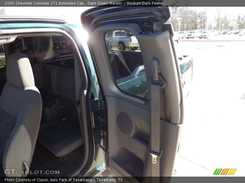 Dark Green Metallic / Medium Dark Pewter 2005 Chevrolet Colorado Z71 Extended Cab