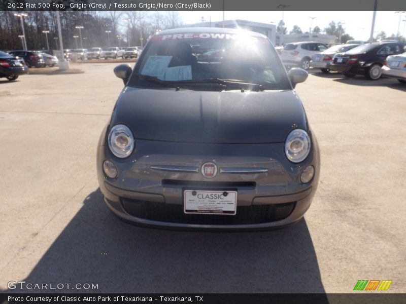 Grigio (Grey) / Tessuto Grigio/Nero (Grey/Black) 2012 Fiat 500 Pop