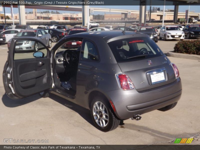 Grigio (Grey) / Tessuto Grigio/Nero (Grey/Black) 2012 Fiat 500 Pop