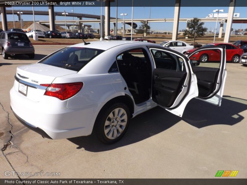 Bright White / Black 2012 Chrysler 200 LX Sedan