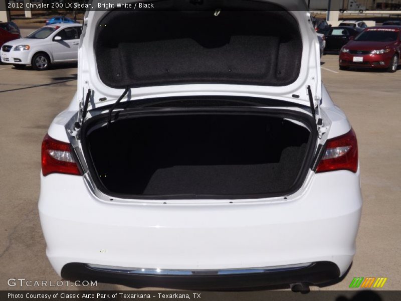 Bright White / Black 2012 Chrysler 200 LX Sedan