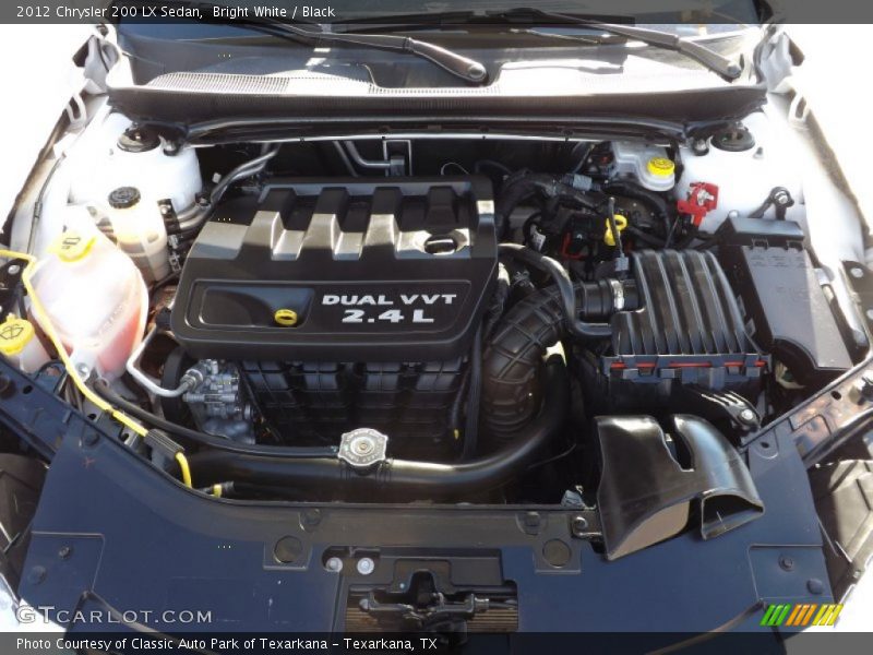 Bright White / Black 2012 Chrysler 200 LX Sedan