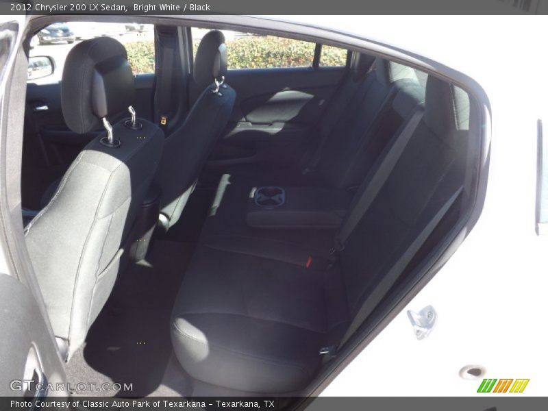 Bright White / Black 2012 Chrysler 200 LX Sedan