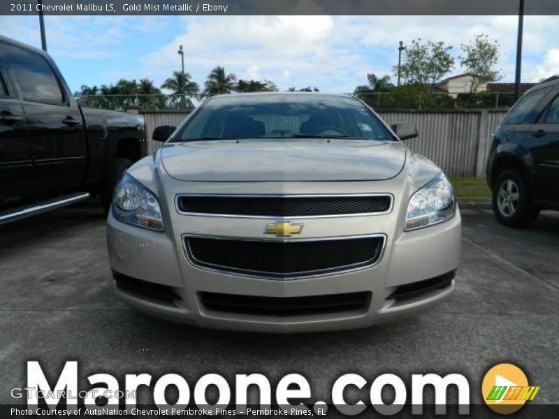Gold Mist Metallic / Ebony 2011 Chevrolet Malibu LS