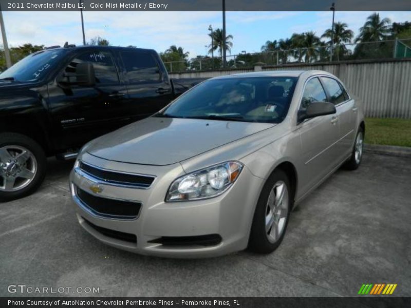 Gold Mist Metallic / Ebony 2011 Chevrolet Malibu LS