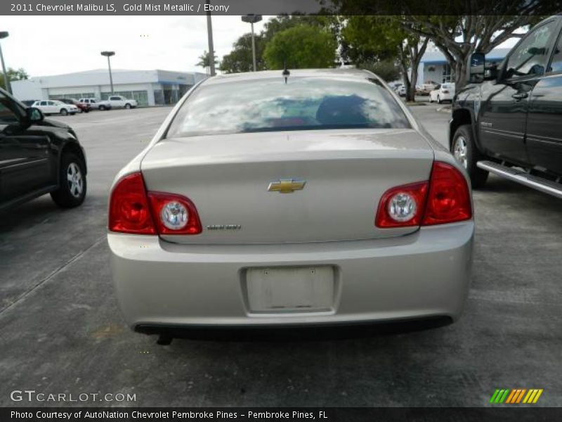 Gold Mist Metallic / Ebony 2011 Chevrolet Malibu LS