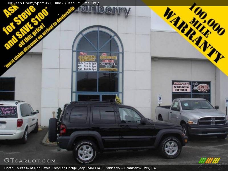 Black / Medium Slate Gray 2006 Jeep Liberty Sport 4x4