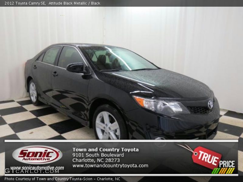 Attitude Black Metallic / Black 2012 Toyota Camry SE