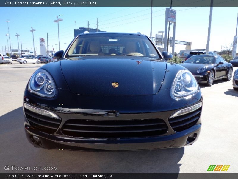 Black / Luxor Beige 2013 Porsche Cayenne S Hybrid