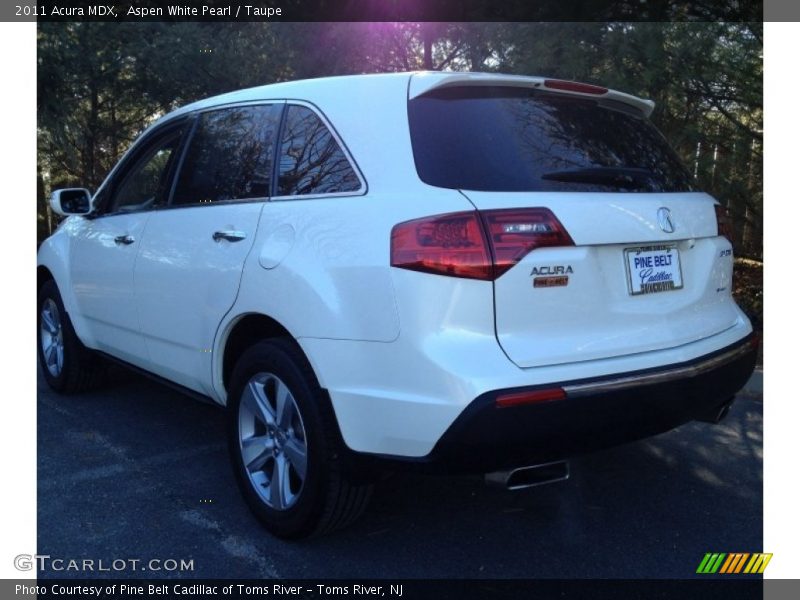 Aspen White Pearl / Taupe 2011 Acura MDX