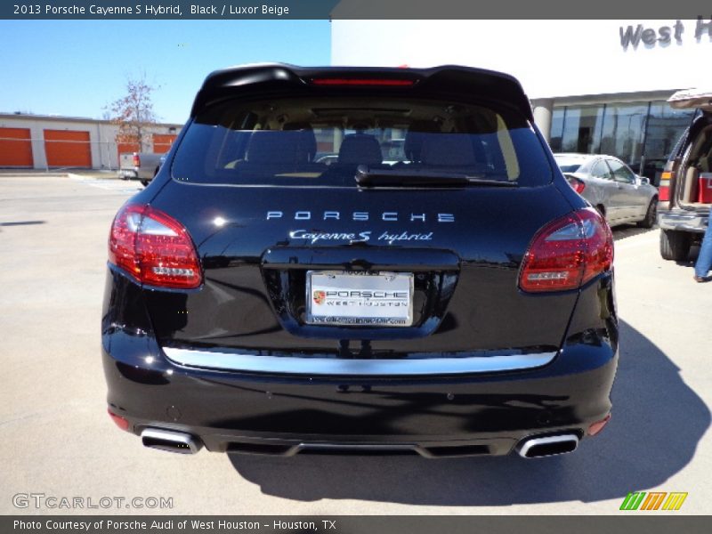 Black / Luxor Beige 2013 Porsche Cayenne S Hybrid