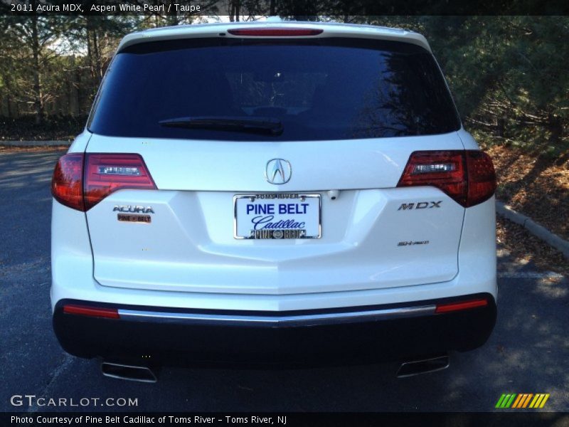 Aspen White Pearl / Taupe 2011 Acura MDX