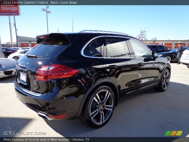 Black / Luxor Beige 2013 Porsche Cayenne S Hybrid