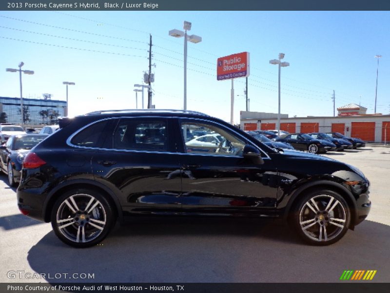 Black / Luxor Beige 2013 Porsche Cayenne S Hybrid